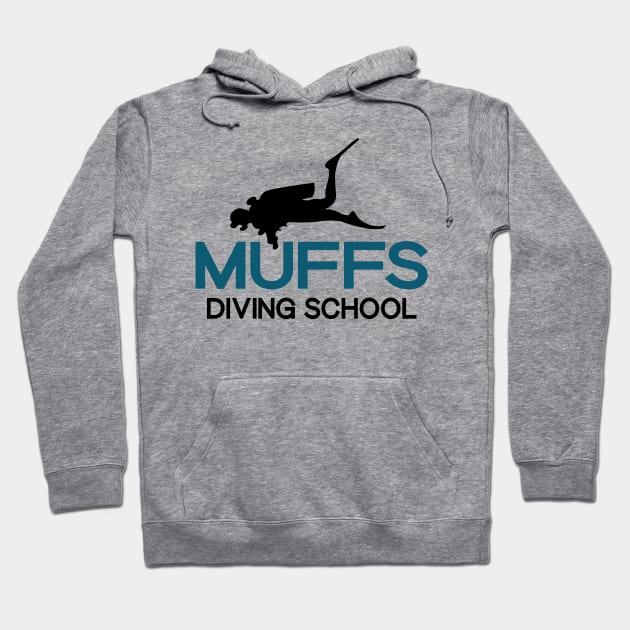 Muffs diving School Hoodie by designnas2